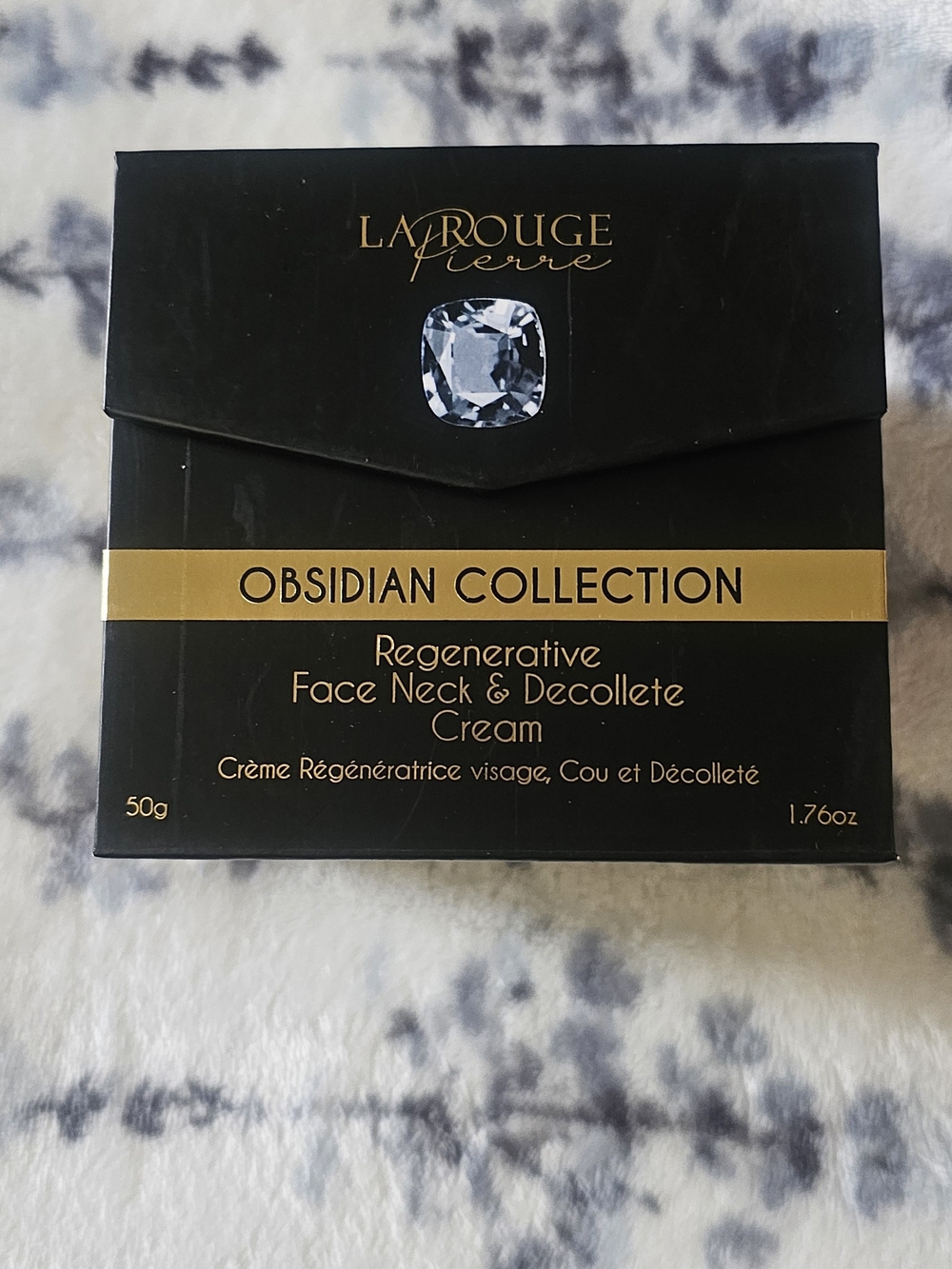 Obsidian Collection Regenerative Face Neck & Decollete Cream - Black